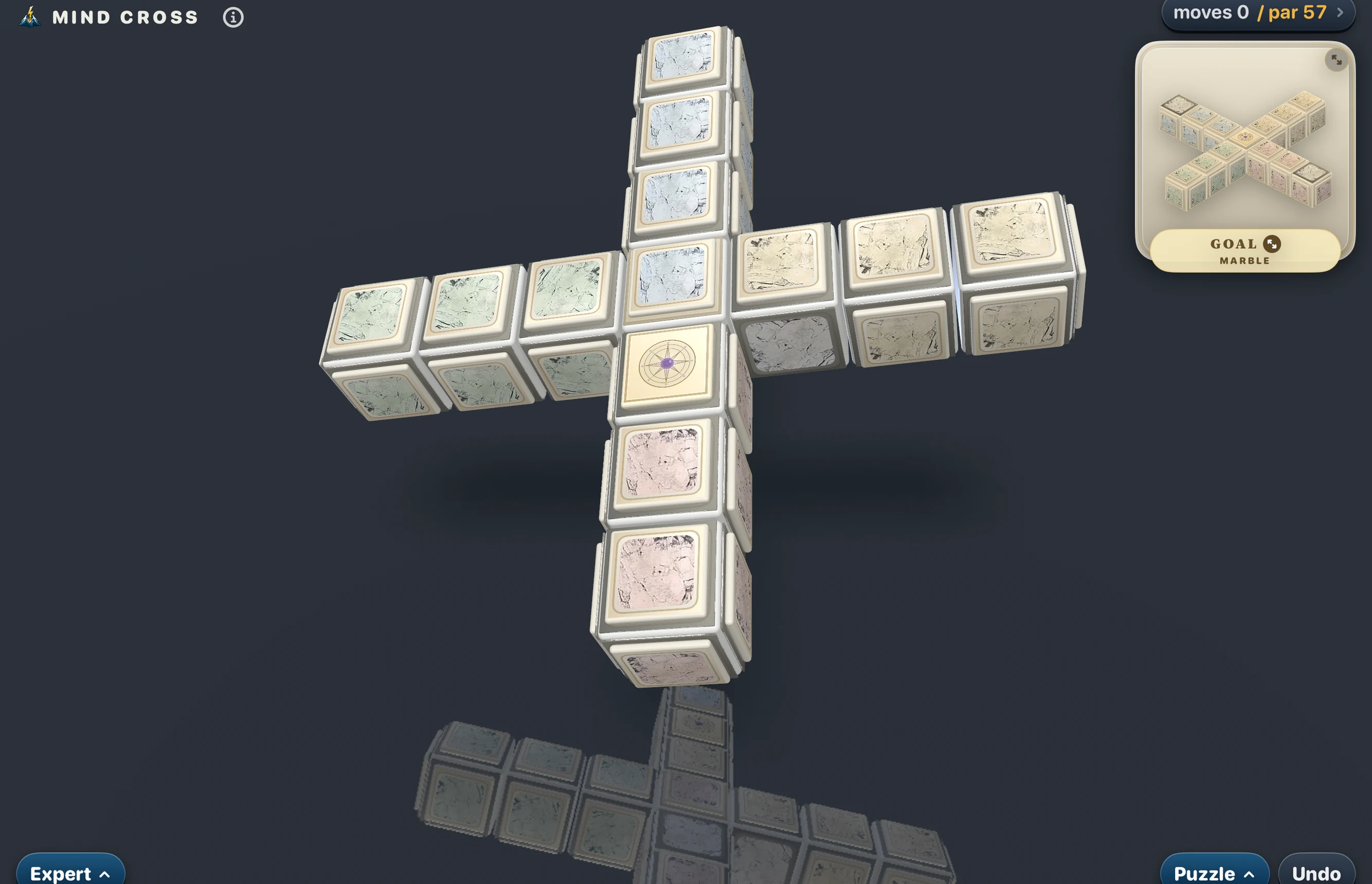 Mind Cross Expert color mode screenshot